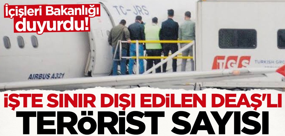 Bakanlık duyurdu! 8 DEAŞ'lı terörist daha sınır dışı edilecek