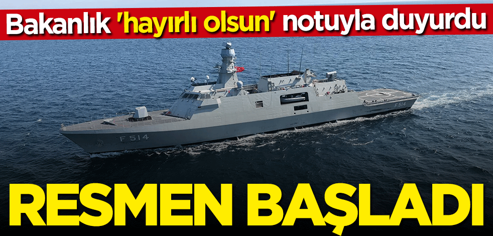 Bakanlık "hayırlı olsun" notuyla duyurdu: Üretimi başladı