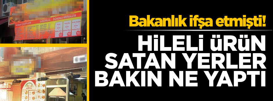 Bakanlık ifşa etmişti! Hileli ürün satan yerler isim değiştirdi