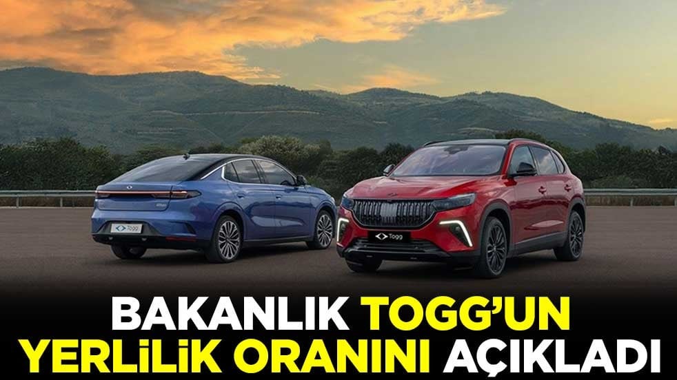 Bakanlık TOGG T10X ve T10F'in yerlilik oranını açıkladı