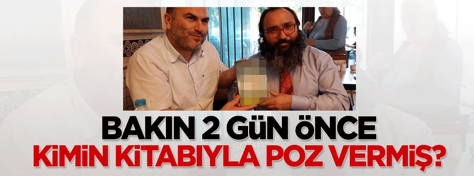 Bakın 2 gün önce kimin kitabıyla poz vermiş?