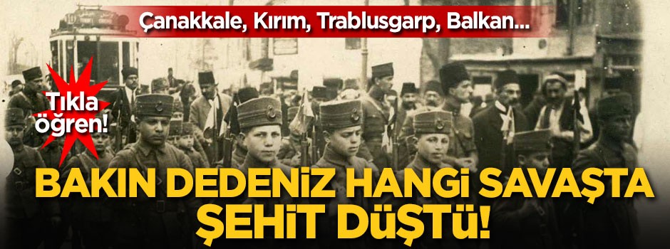Bakın dedeniz hangi savaşta şehit düştü! Tıkla öğren