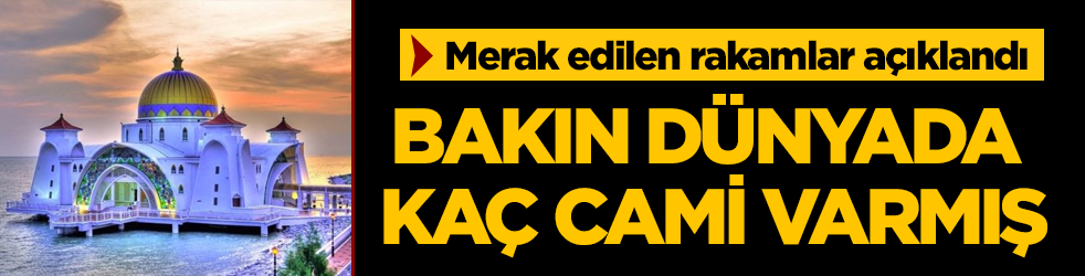 Bakın dünyada kaç cami varmış