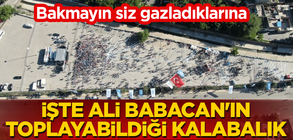 Bakmayın siz gazladıklarına! İşte Ali Babacan'ın toplayabildiği kalabalık