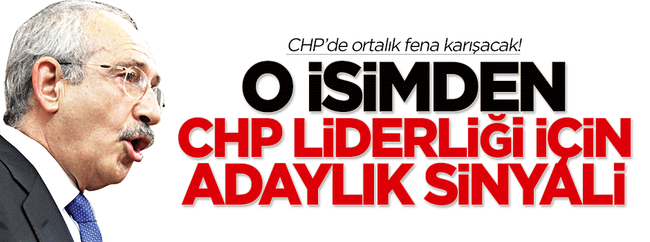 Balbay'dan CHP liderliği için adaylık sinyali!