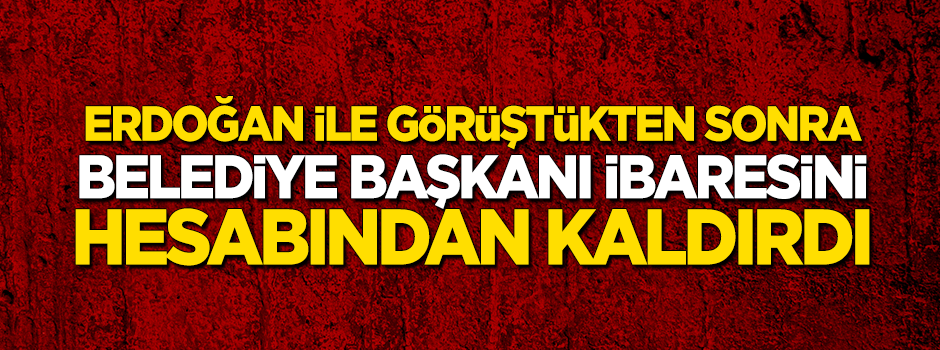 Balıkesir Büyükşehir Belediye Başkanı Erdoğan ile görüştü