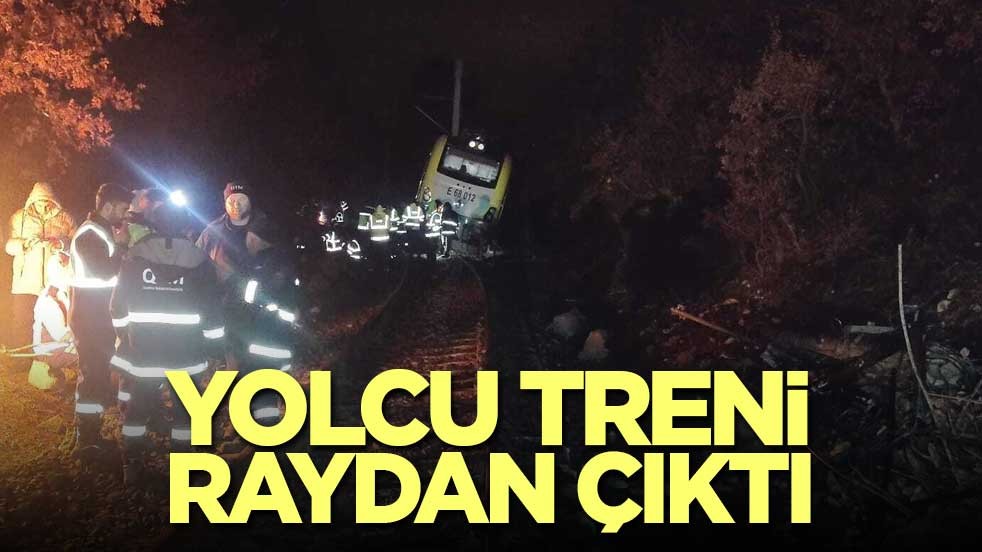 Balıkesir’de yolcu treni raydan çıktı: 1 yaralı