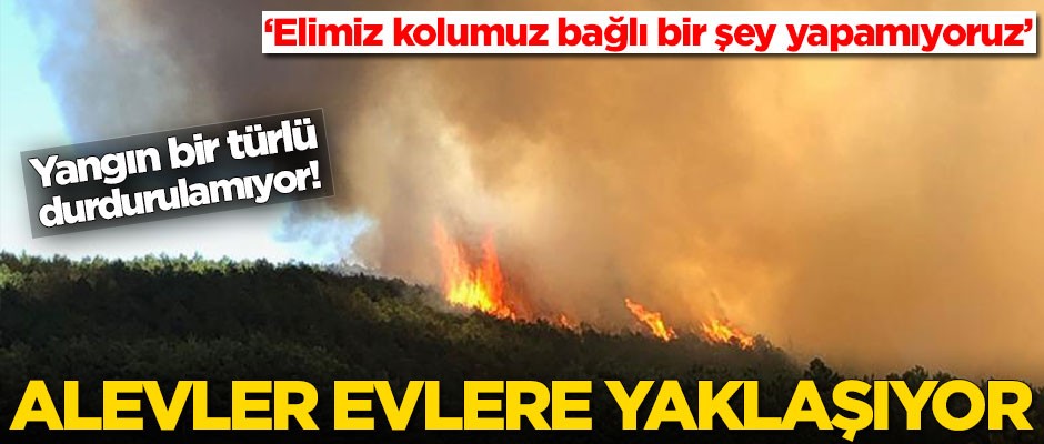 Balıkesir'deki yangın bir türlü durdurulamıyor! Belediye başkanı konuştu