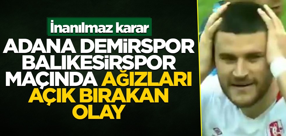 Balıkesirspor'un golü inanılmaz bir nedenle iptal edildi