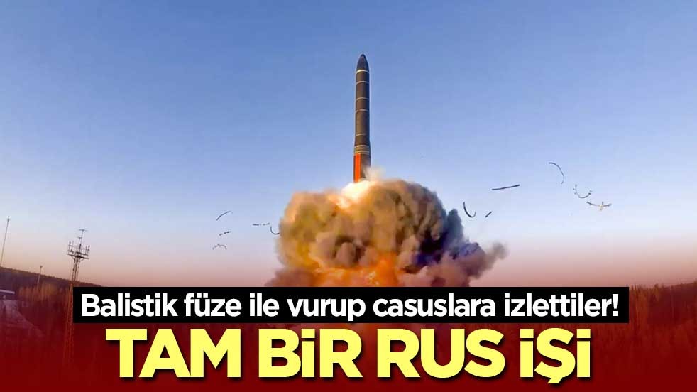 Balistik füze ile vurup casuslara izlettiler! Tam bir Rus işi