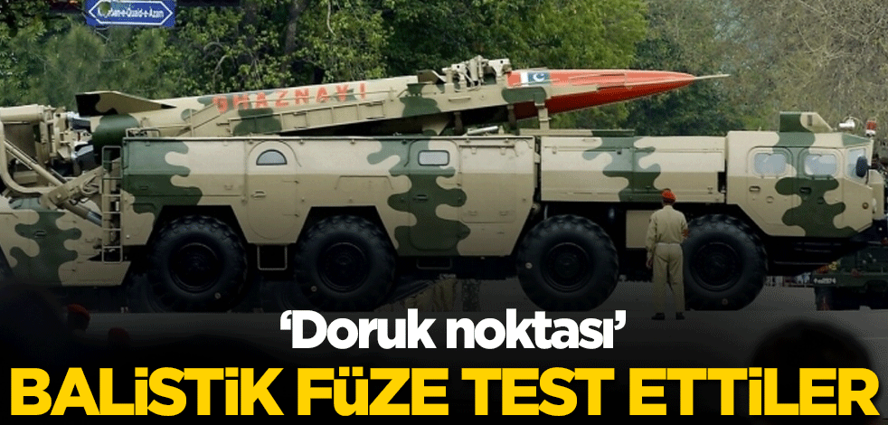 Balistik füze test ettiler: Doruk noktası