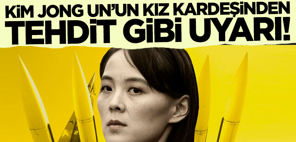 Balistik füzede ısrarcılar! Kim Jong Un'un kız kardeşinden ABD'ye tehdit gibi uyarı