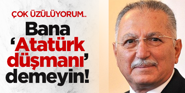 "Bana Atatürk düşmanı demeyin, çok üzülüyorum.."