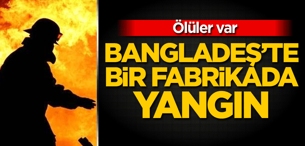 Bangladeş'te bir fabrikada yangın! Ölüler var