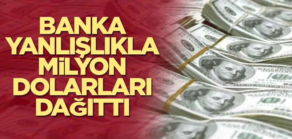 Banka yanlışlıkla milyon dolarları dağıttı