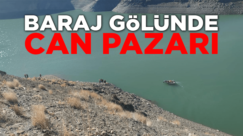 Baraj gölünde can pazarı! 3 kişinin bulunduğu araç Zernek Barajı'na düştü