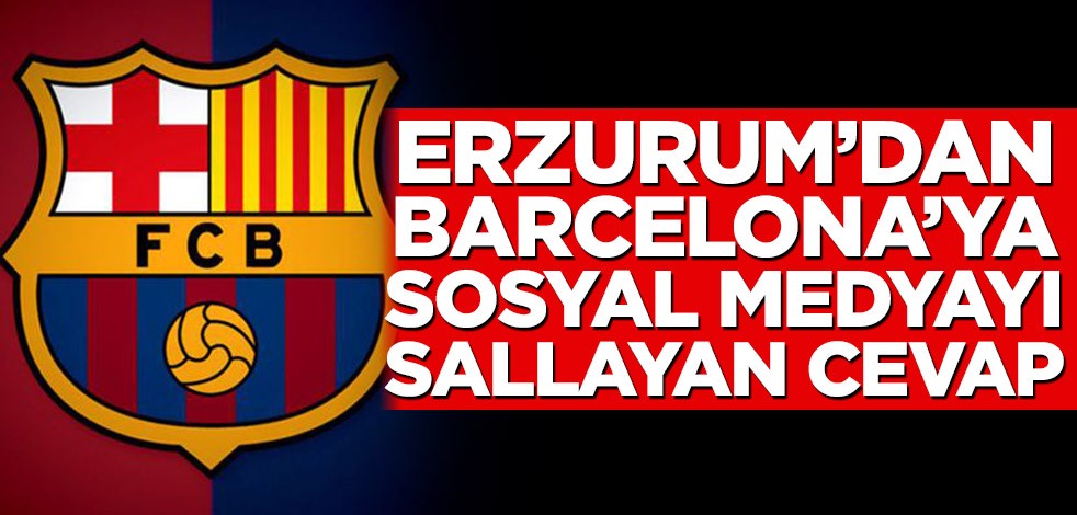 Barcelona’nın Palandöken paylaşımına Erzurum’dan dikkat çeken cevap