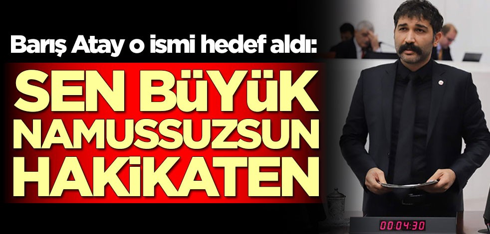 Barış Atay o ismi hedef aldı: Sen büyük namussuzsun hakikaten