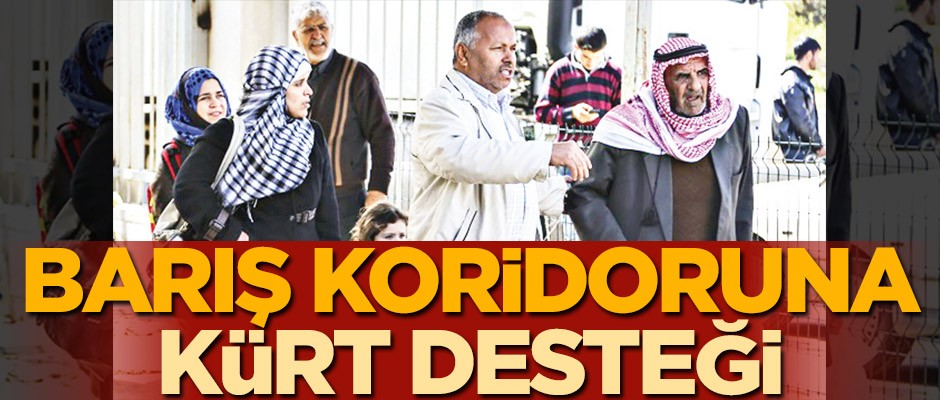 Barış koridoruna Kürt desteği