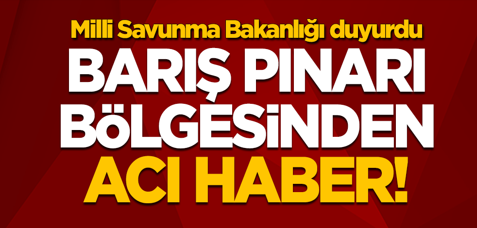 Barış Pınar Harekatı bölgesinden acı haber! 1 şehit, 5 yaralı