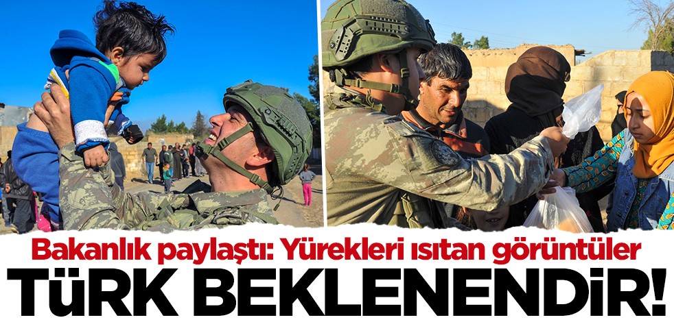 Barış Pınarı Harekatı bölgesinde yürekleri ısıtan görüntü!