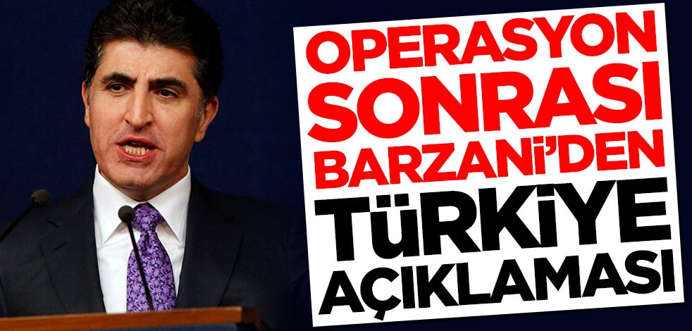 Barış Pınarı Harekatı sonrası Barzani'den Türkiye açıklaması!