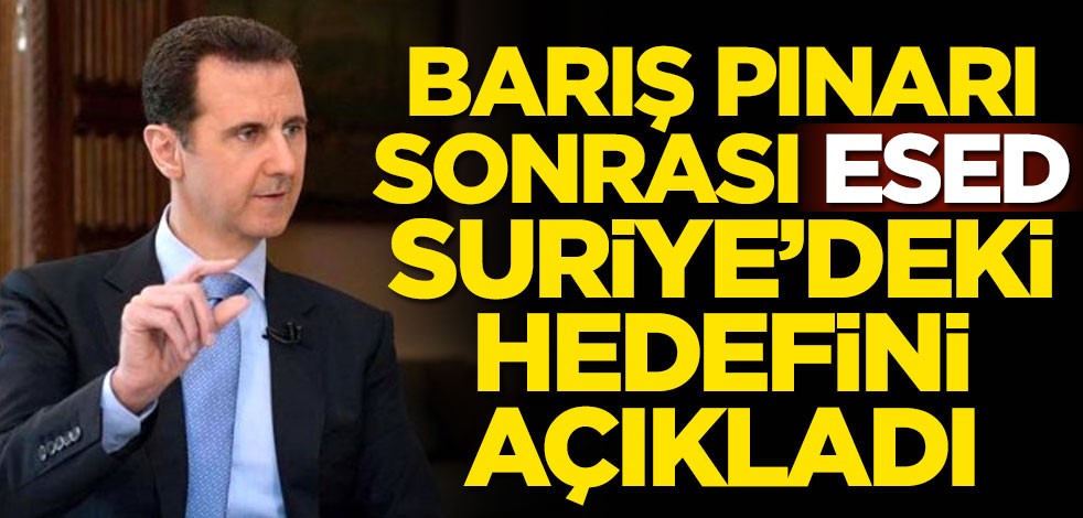 Barış Pınarı Harekatı sonrası katil Esed, Suriye'deki hedefini açıkladı