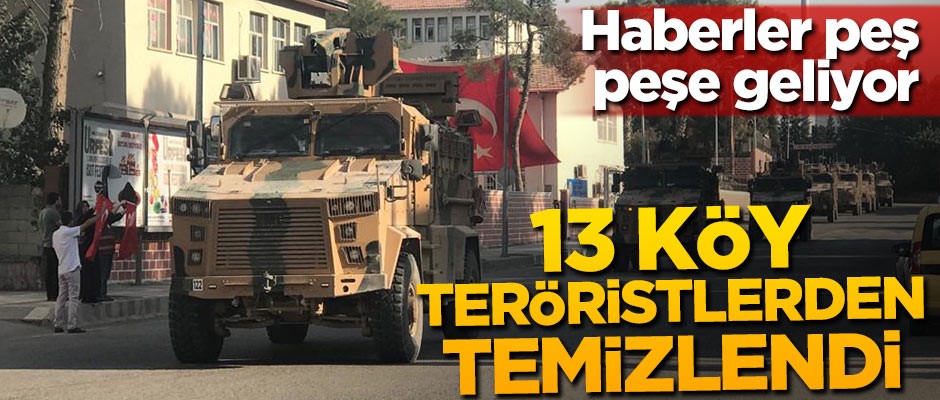 Barış Pınarı Harekatı'ndan bir güzel haber daha!