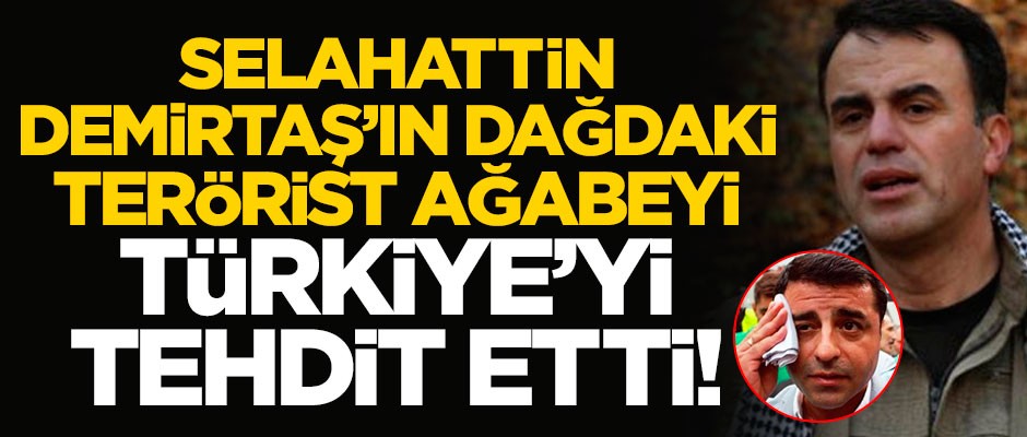 Barış Pınarı Harekâtı'nın ardından Selahattin Demirtaş’ın dağdaki terörist ağabeyi Türkiye’ye tehdit etti