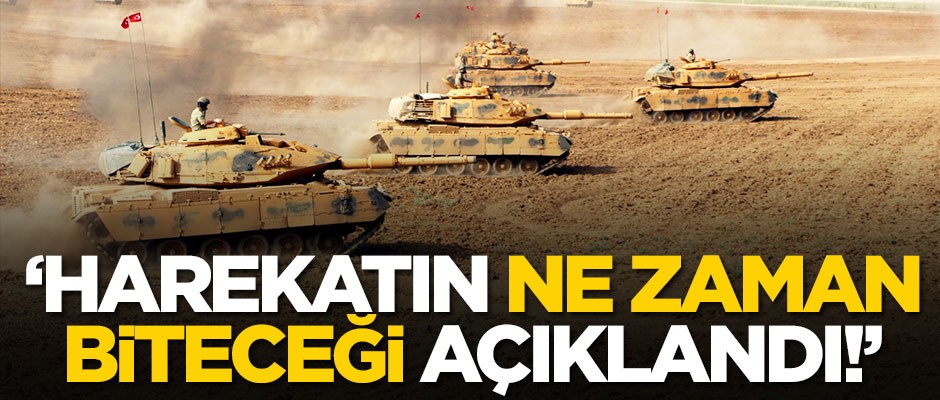 "Barış Pınarı Harekatı'nın ne zaman biteceği açıklandı!" iddiası
