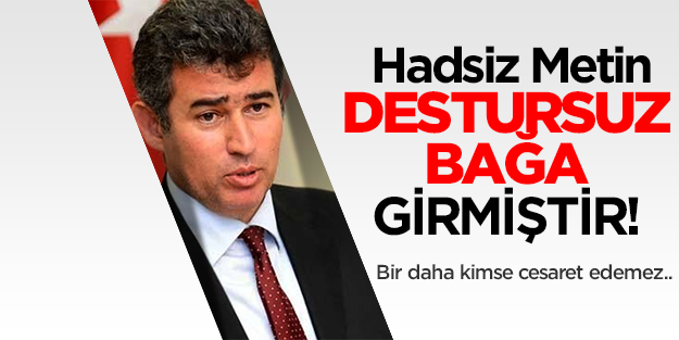 Barolar Birliği Başkanı destursuz bağa girmiştir!