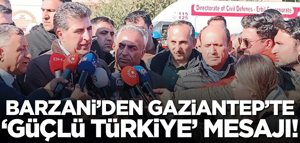 Barzani Gaziantep'i ziyaret etti!