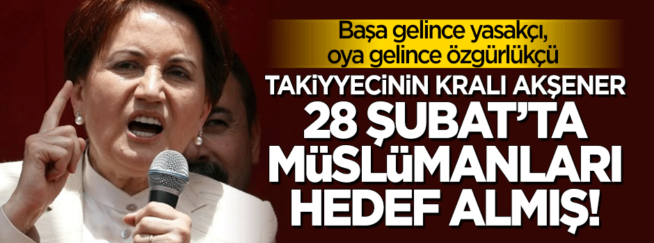 Başa gelince yasakçı, oya gelince özgürlükçü