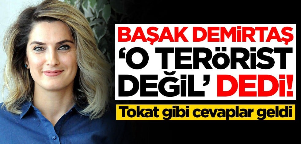 Başak Demirtaş 'O terörist değil' dedi! Sosyal medyadan tokat gibi cevaplar geldi