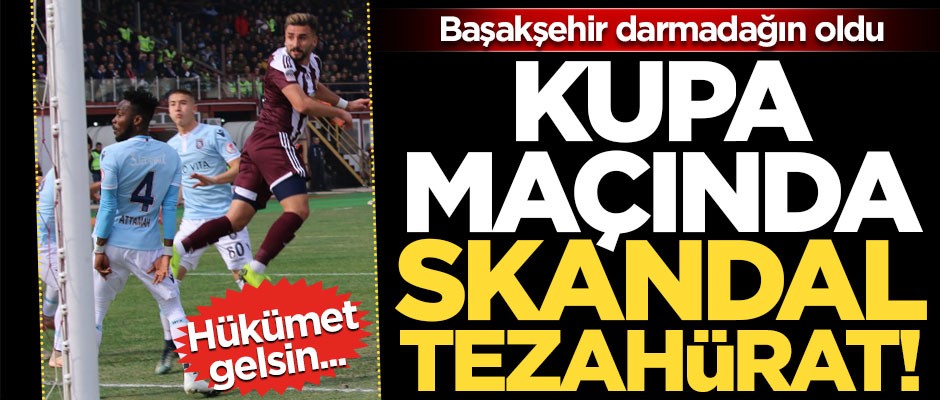 Hatayspor-Başakşehir maçında skandal tezahürat!