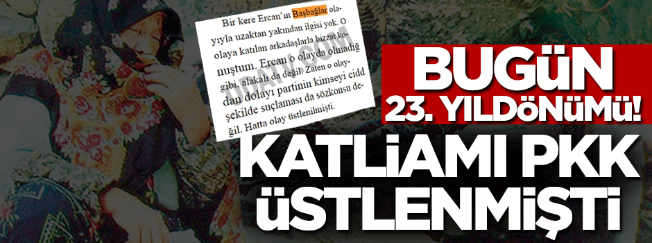 Başbağlar katliamının 23. yıldönümü