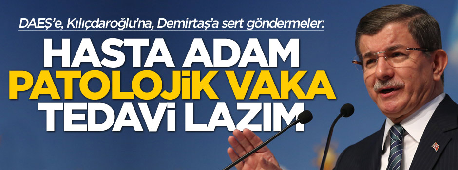 Başbakan Ahmet Davutoğlu: CHP'nin başındaki hasta adam..