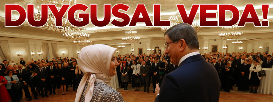 Başbakan Ahmet Davutoğlu'ndan yakın çalışma ekibine veda resepsiyonu