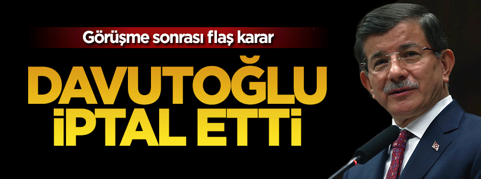 Başbakan Ahmet Davutoğlu'nun Bosna ziyareti iptal edildi