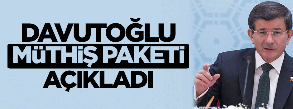 Başbakan Davutoğlu 8 muhteşem programı açıkladı
