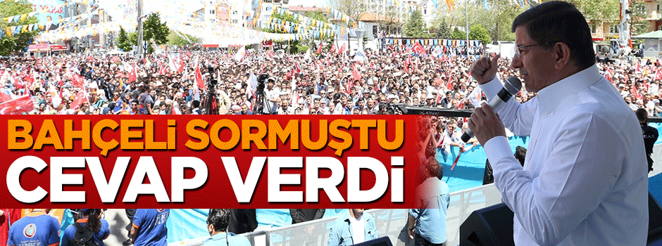 Başbakan Davutoğlu Bahçeli'ye cevap verdi