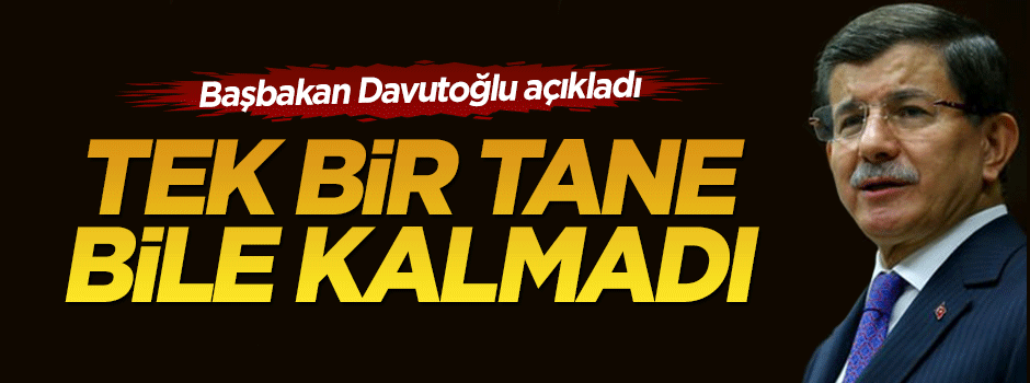 Başbakan Davutoğlu: Cizre'de bir tek mayın, bir tek barikat kalmadı