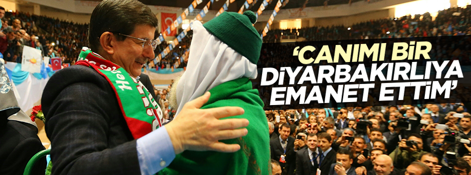 Başbakan Davutoğlu Diyarbakır'da konuştu