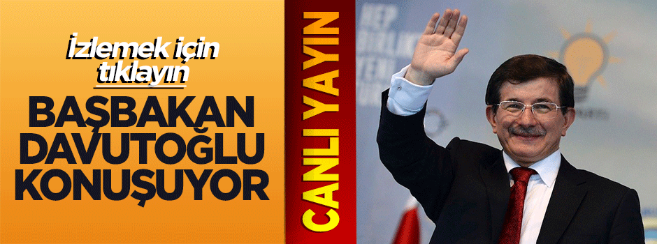 Başbakan Davutoğlu Düzce'de konuşuyor 