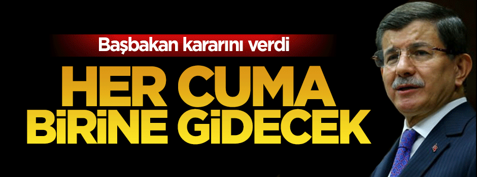 Başbakan Davutoğlu her cuma bir Güneydoğu iline gidecek