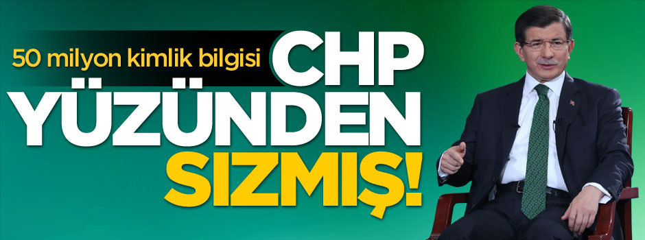 Başbakan Davutoğlu kimlik bilgilerinin nereden sızdığını açıkladı!