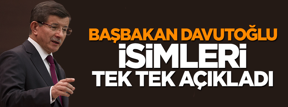Başbakan Davutoğlu komisyon üyelerin açıkladı