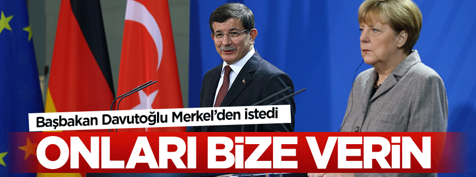 Başbakan Davutoğlu Merkel'den kaçak savcıları istedi