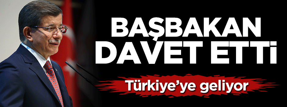 Başbakan Davutoğlu Merkel'i Türkiye'ye davet etti