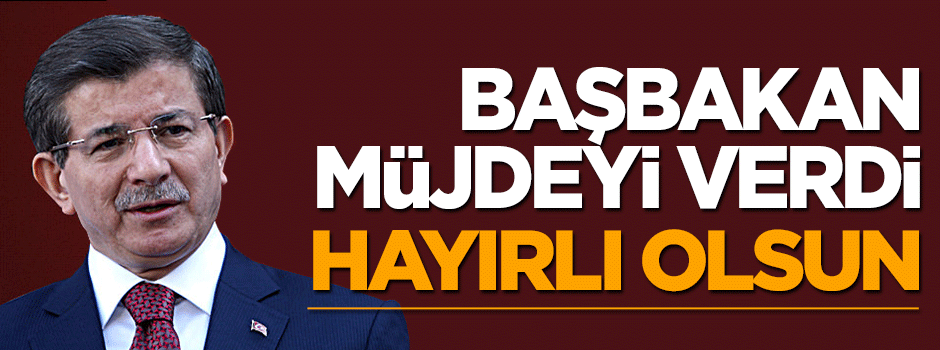 Başbakan Davutoğlu Twitter'dan zam müjdesini verdi